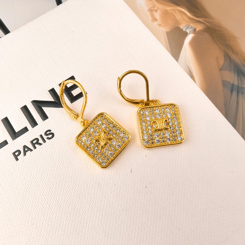 18K Celine Diamond Earrings