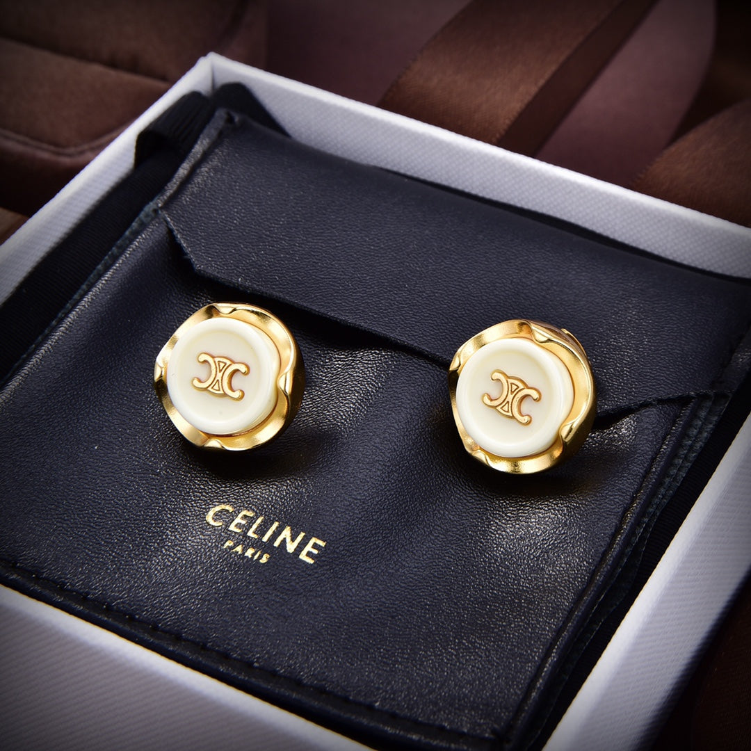 18K Celine Pearl Earrings